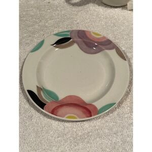 Adams Micratex Florida Bread Butter Plate England Floral Ironstone 6.75 Inch